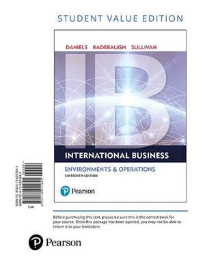 International Business, Student Value Edition de John Daniels