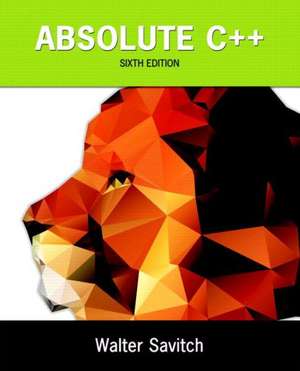 Absolute C++ Plus Myprogramminglab with Pearson Etext -- Access Card Package de Walter Savitch