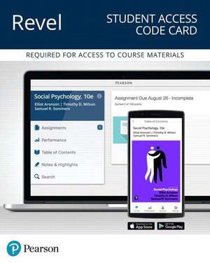 Revel for Social Psychology -- Access Card de Elliot Aronson