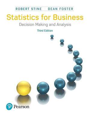 Mystatlab for Business STATS with Pearson Etext -- Standalone Access Card -- For Statistics for Business de Robert Stine