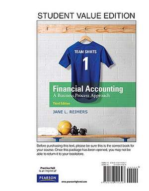 Financial Accounting: A Business Process Approach de Jane L. Reimers