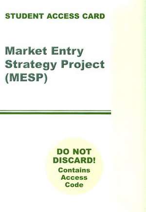 Market Entry Strategy Project Access Code Card de Pearson Education