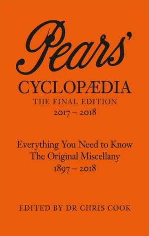Cook, C: Pears' Cyclopaedia 2017-2018