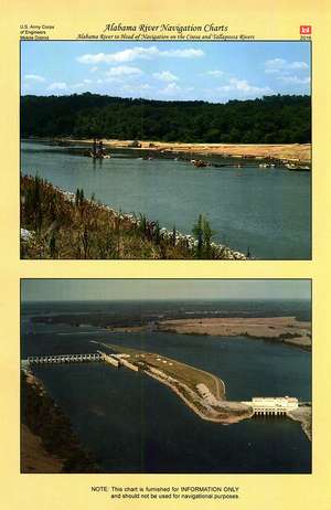 Alabama River Navigation Charts, Alabama River to Head of Navigation on the Coosa and Tallapossa Rivers de Army Corps of Engineers (U.S.)