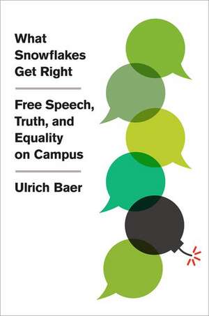 What Snowflakes Get Right: Free Speech, Truth, and Equality on Campus de Ulrich Baer