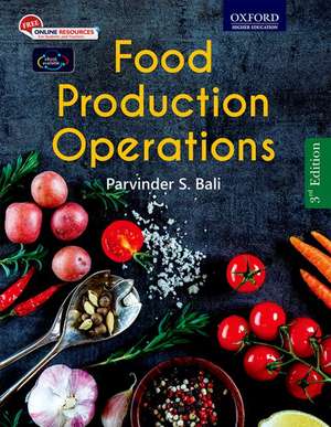 Food Production Operations de Parvinder S. Bali