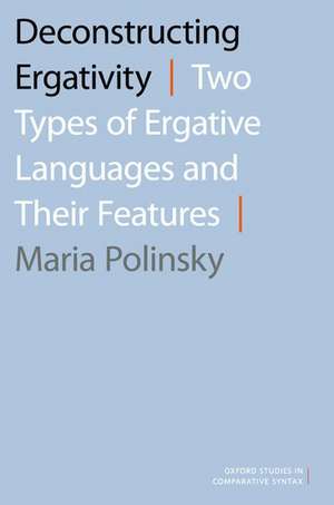 Deconstructing Ergativity: Two Types of Ergative Languages and Their Features de Maria Polinsky