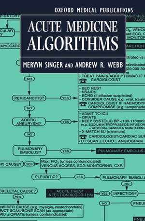 Acute Medicine Algorithms de Mervyn Singer