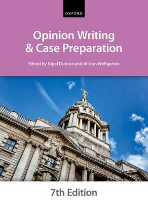 Opinion Writing and Case Preparation de The City Law School