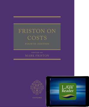 Friston on Costs (book and digital pack) de Mark Friston