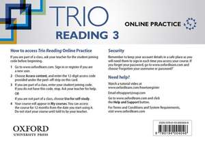 Trio Reading: Level 3: Online Practice Student Access Card de Kate Adams