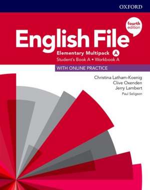 English File: Elementary: Student's Book/Workbook Multi-Pack A de Christina Latham-Koenig