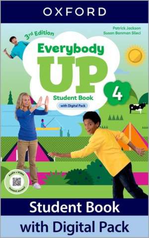 Everybody Up: Level 4: Student Book with Digital Pack: Print Student Book and 2 years' access to Student e-book, Workbook e-book, Online Practice and Student Resources, available on Oxford English Hub. de Patrick Jackson