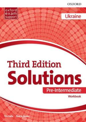 Solutions 3e Pre-intermediate Workbook (Ukraine)