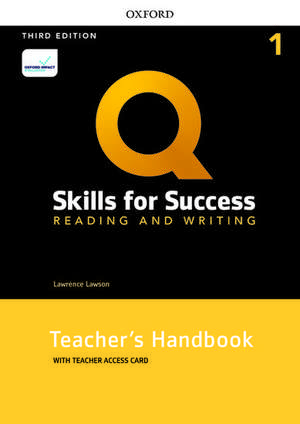 Q: Skills for Success: Level 1: Reading and Writing Teacher's Handbook with Teacher's Access Card de Lawrence Lawson