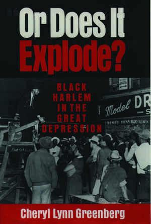 'Or Does It Explode?': Black Harlem in the Great Depression de Cheryl Lynn Greenberg