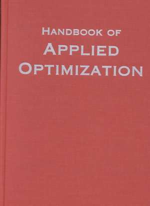 Handbook of Applied Optimization de Panos M. Pardalos