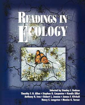 Readings in Ecology de Stanley I. Dodson