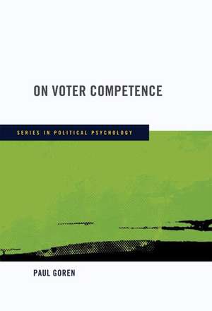 On Voter Competence de Paul Goren