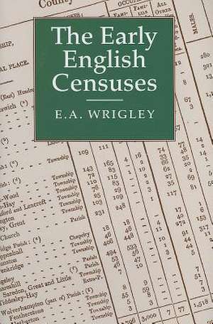 The Early English Censuses de E. A. Wrigley