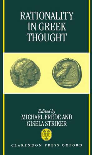 Rationality in Greek Thought de Michael Frede