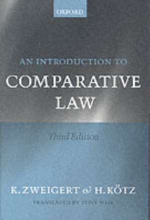 An Introduction to Comparative Law de Konrad Zweigert