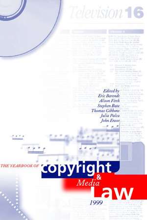 Yearbook of Copyright and Media Law: Volume V, 2000 de Eric Barendt