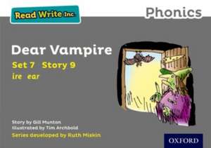 Read Write Inc. Phonics: Dear Vampire (Grey Set 7 Storybook 9) de Gill Munton