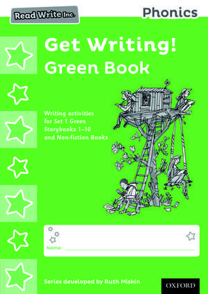 Read Write Inc. Phonics: Get Writing! Green Book Pack of 10 de Ruth Miskin