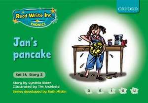 Read Write Inc. Phonics: Fiction Set 1A (Green): Jan's pancake de CYNTHIA RIDER