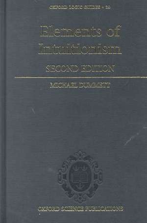 Elements of Intuitionism de Michael Dummett