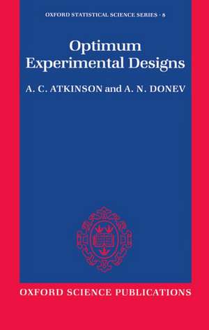 Optimum Experimental Designs de A. C. Atkinson