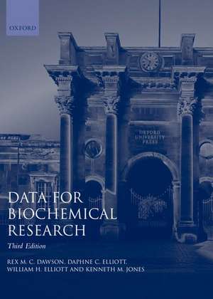 Data for Biochemical Research de Rex M. C. Dawson