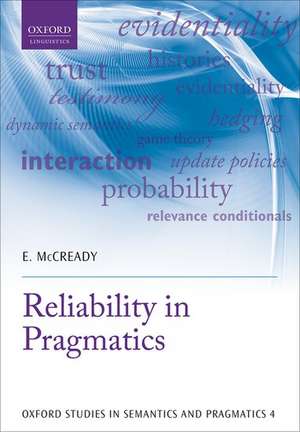 Reliability in Pragmatics de Elin McCready