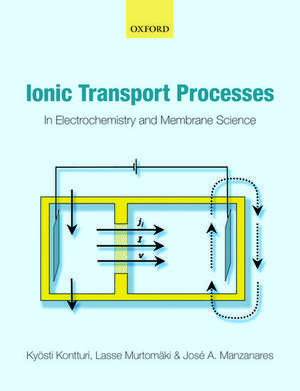 Ionic Transport Processes: in Electrochemistry and Membrane Science de Kyösti Kontturi