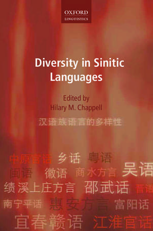 Diversity in Sinitic Languages de Hilary M. Chappell