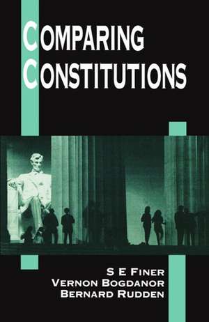 Comparing Constitutions de S. E. Finer