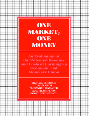 One Market, One Money: An Evaluation of the Potential Benefits and Costs of Forming an Economic and Monetary Union de Michael Emerson