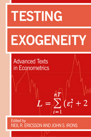 Testing Exogeneity de Neil R. Ericsson