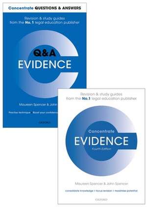 Evidence Revision Pack 2016: Law revision and study guide de Maureen Spencer