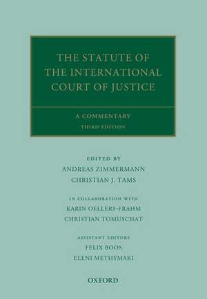 The Statute of the International Court of Justice: A Commentary de Andreas Zimmermann