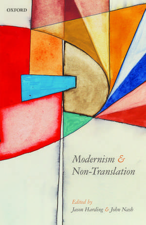 Modernism and Non-Translation de Jason Harding