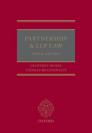 Partnership and LLP Law de Geoffrey Morse