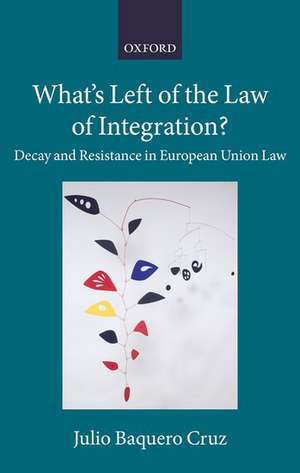 What's Left of the Law of Integration?: Decay and Resistance in European Union Law de Julio Baquero Cruz