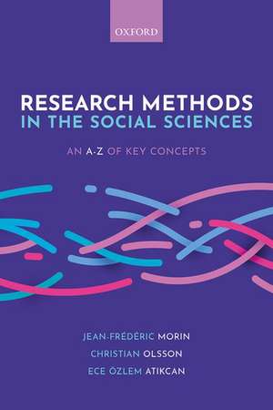 Research Methods in the Social Sciences: An A-Z of key concepts de Jean-Frédéric Morin