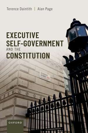 Executive Self-Government and the Constitution de Terence Daintith