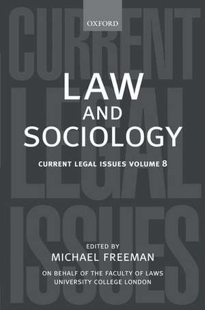 Law and Sociology de Michael Freeman