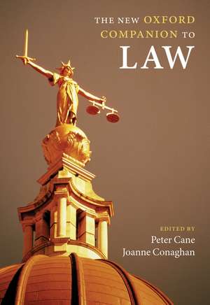 The New Oxford Companion to Law de Peter Cane