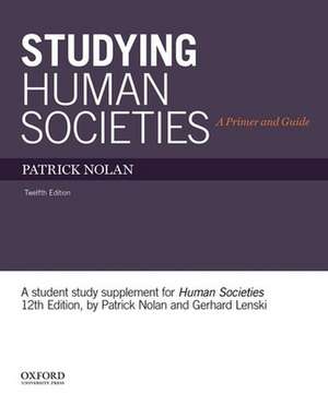 Studying Human Societies de Patrick Nolan