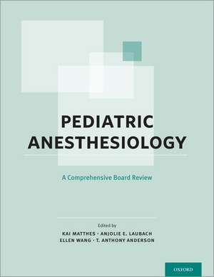 Pediatric Anesthesiology alte